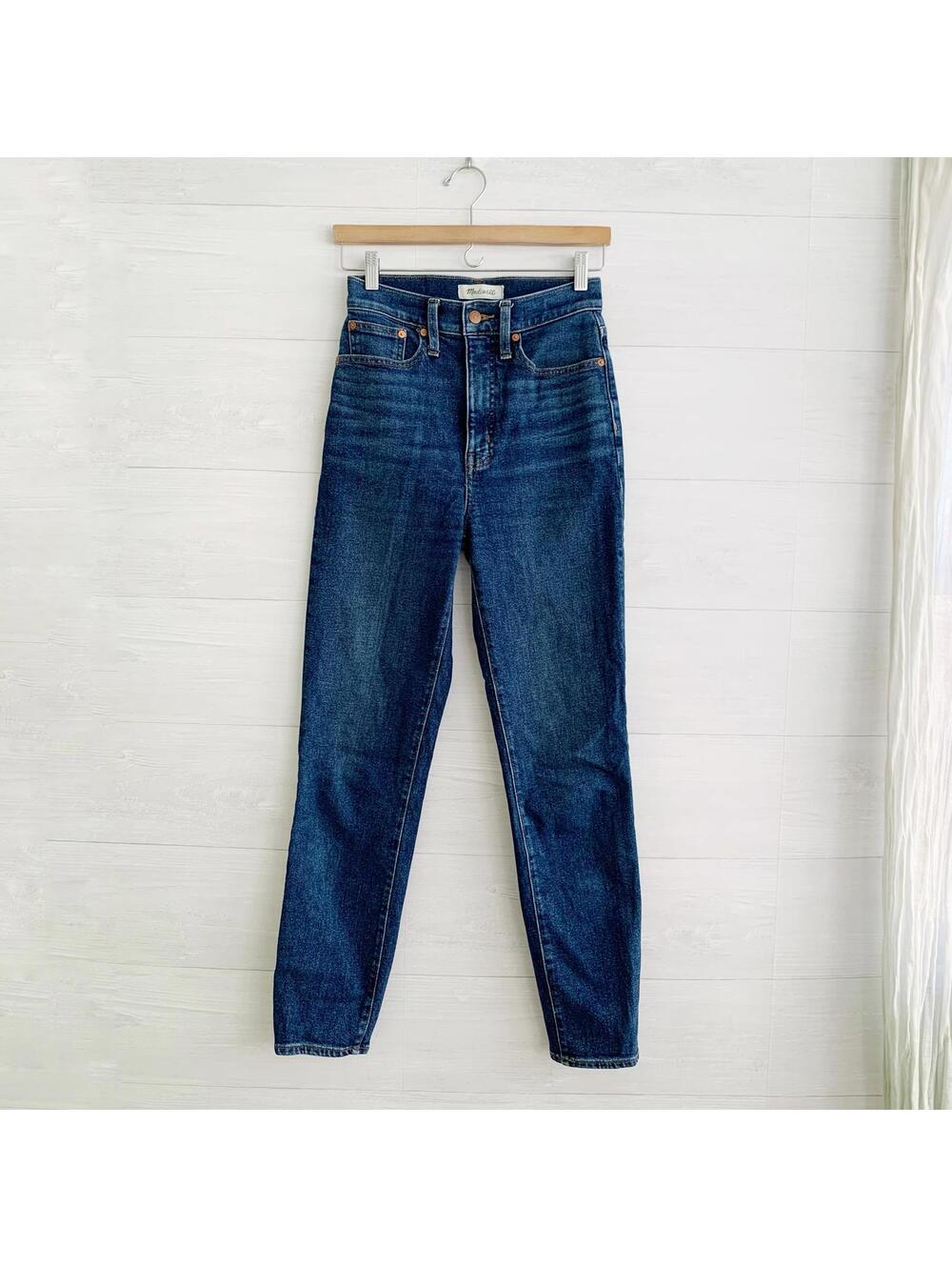 Madewell The Mom Jean Dark Wash High Rise Jeans 24 Tall 30" Inseam